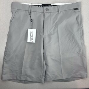 Tattoo Golf Performance Shorts Mens 38 Gray Skull Chino Preppy‎ Stretch Outdoor